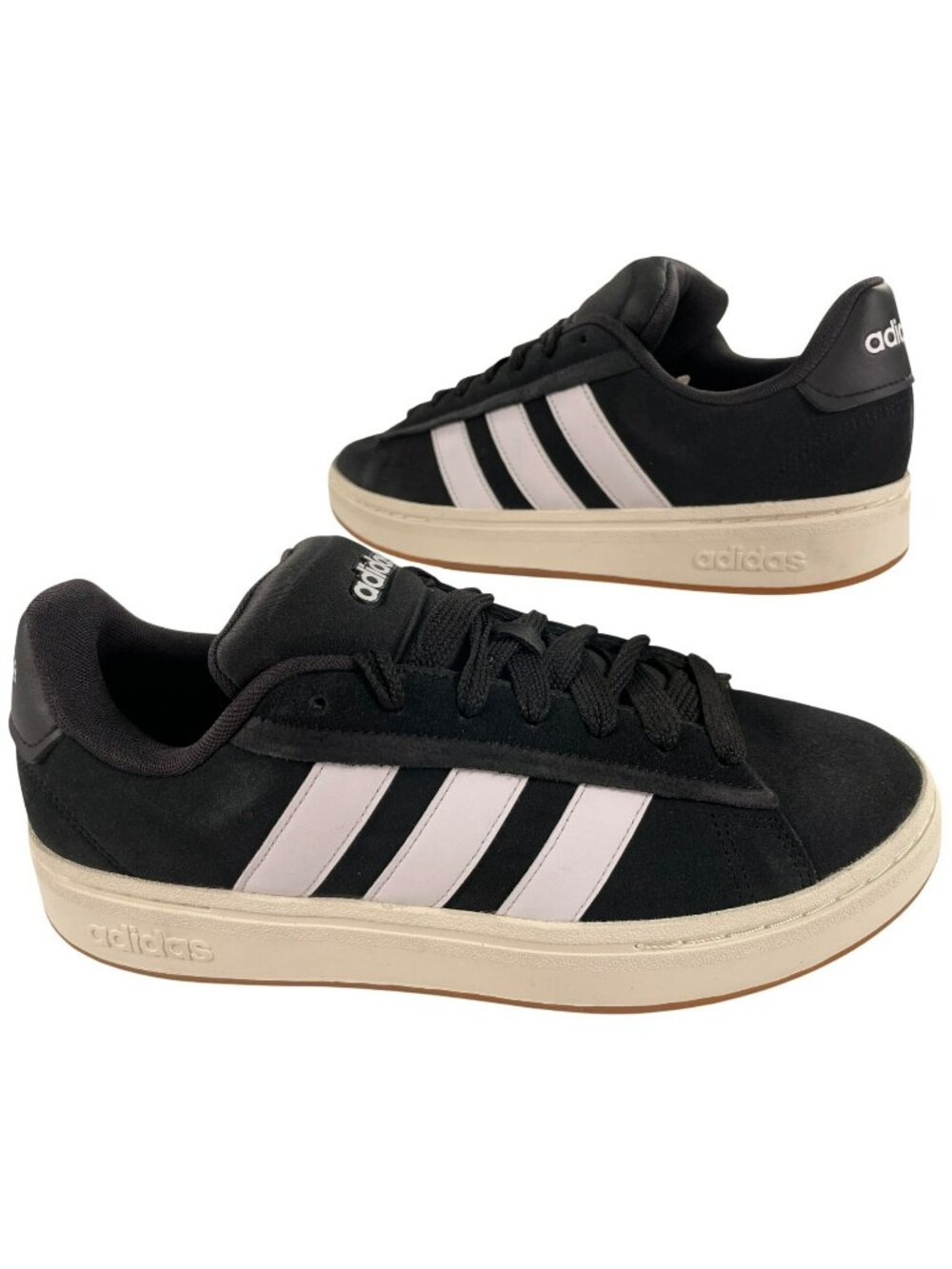 Adidas Grand Court Alpha 00s Sneakers Black/White Comfy Shoes Men's Sz 10.5 NEW